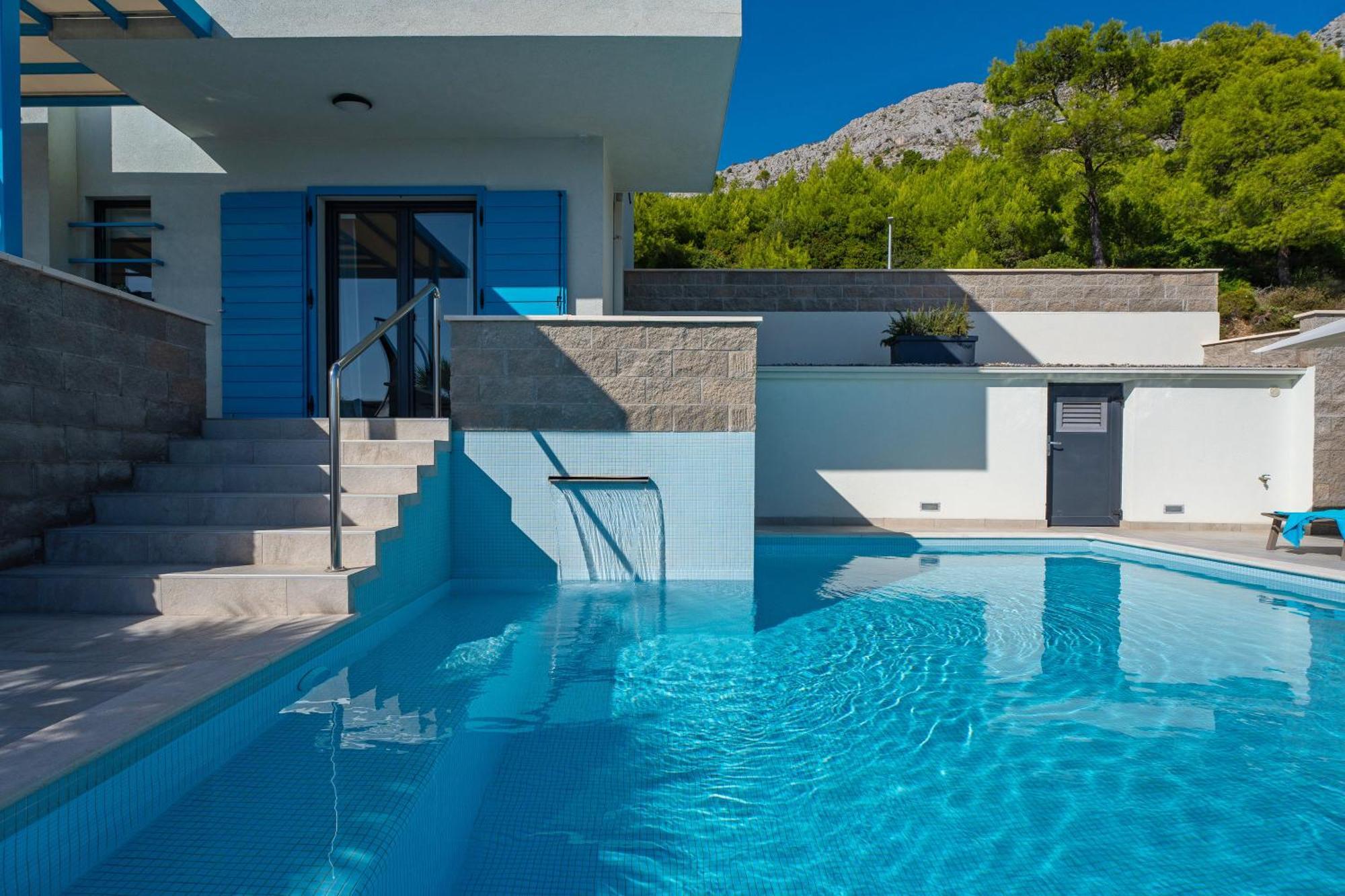 Villa Allegra With 32Msq Heated Pool, 300M Far From Sandy Beaches, Open Sea View Omiš Esterno foto