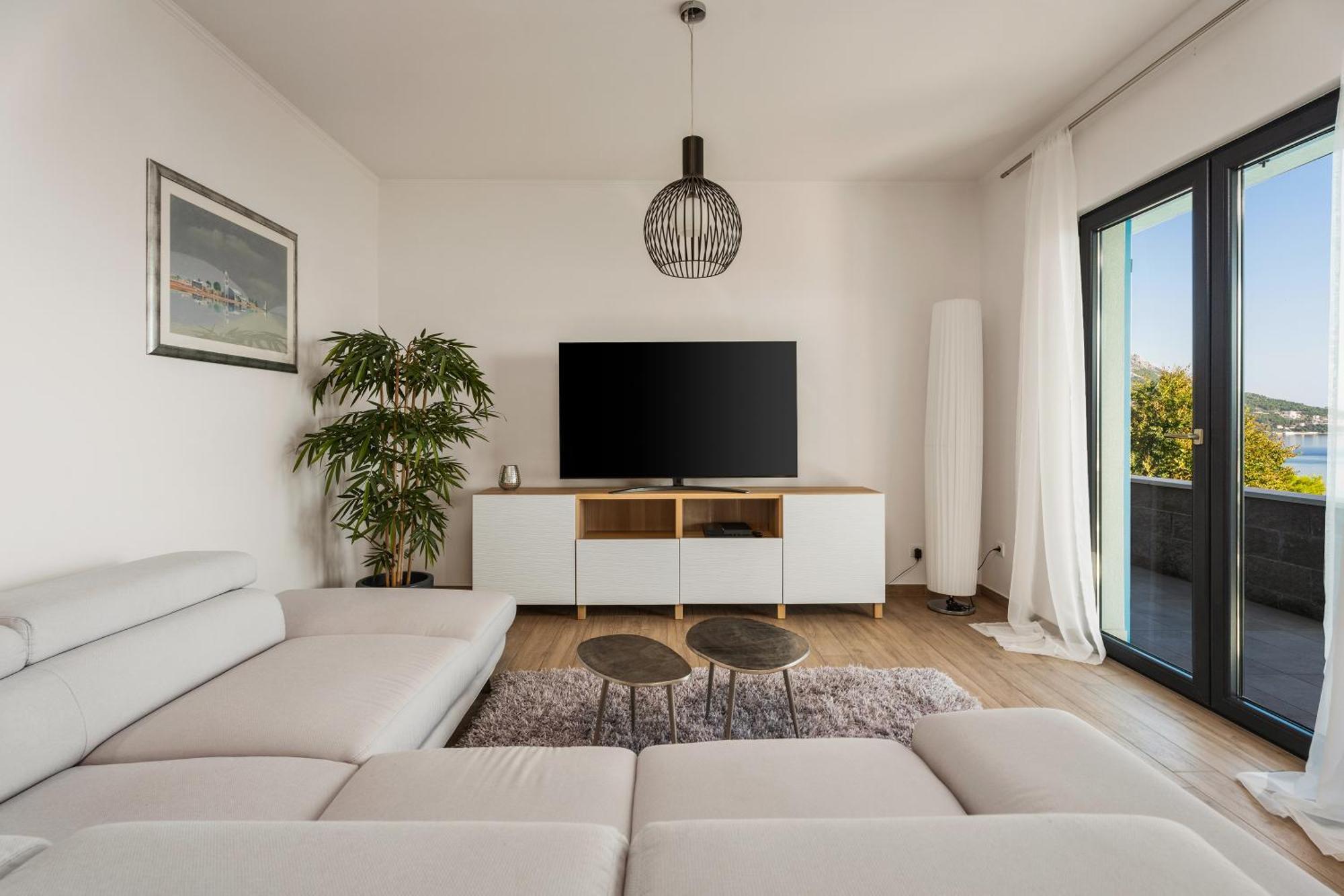 Villa Allegra With 32Msq Heated Pool, 300M Far From Sandy Beaches, Open Sea View Omiš Esterno foto