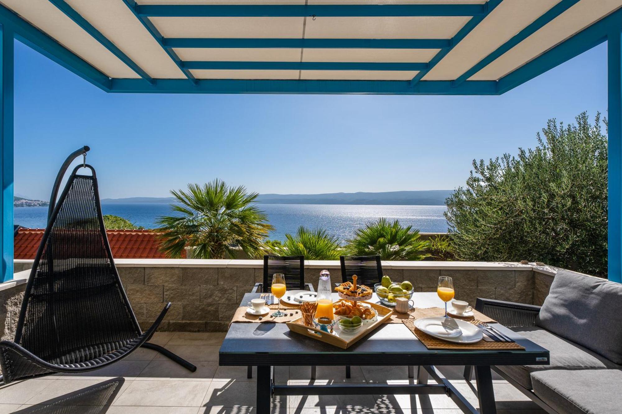 Villa Allegra With 32Msq Heated Pool, 300M Far From Sandy Beaches, Open Sea View Omiš Esterno foto